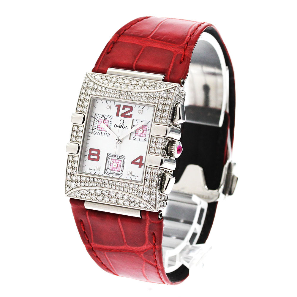 OMEGA Constellation Quadra 1845.81.31 Diamond bezel 4P White shell Dial Quartz Ladies Watch_885100