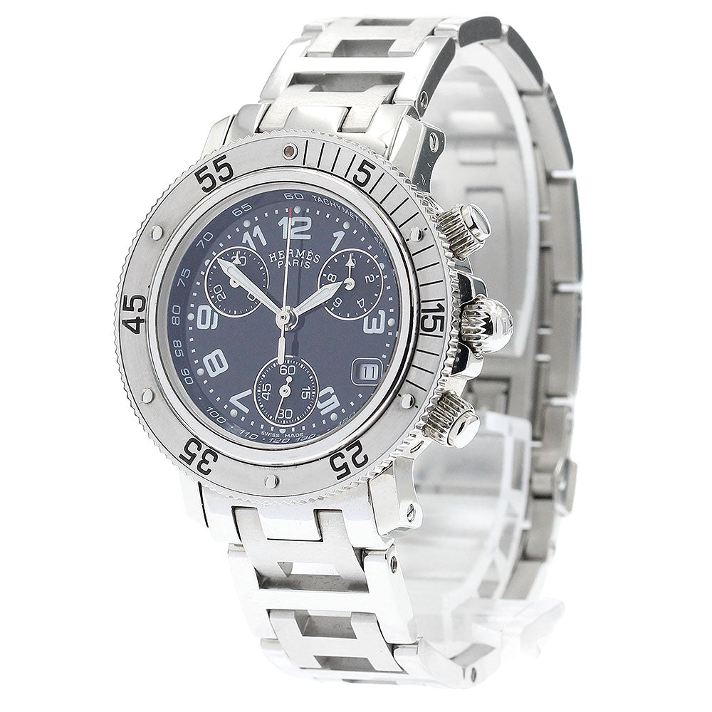 HERMES Clipper diver CL2.310 Chronograph black Dial Quartz Ladies Watch_885106