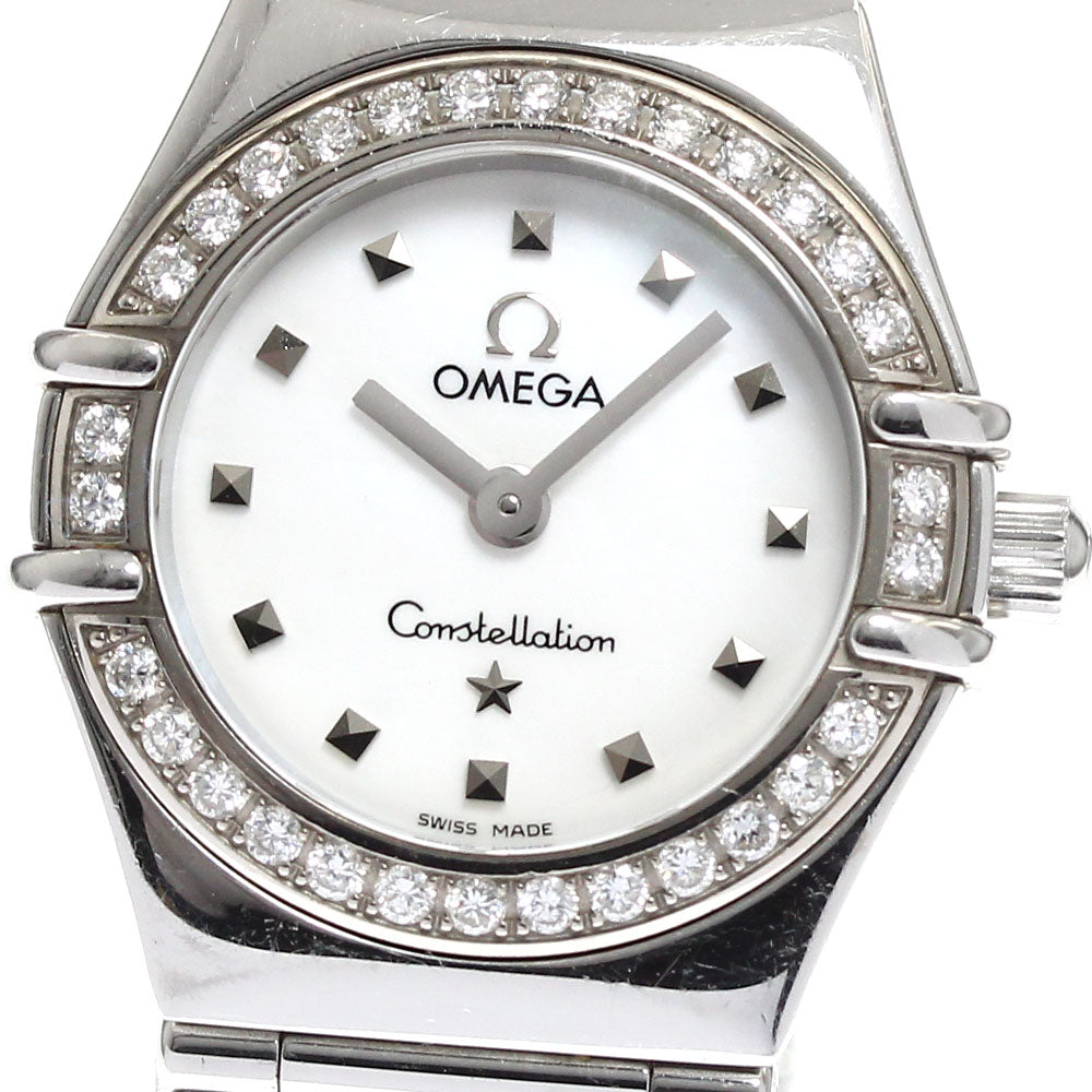OMEGA Constellation 1465.71 Diamond bezel White shell dial White shell Dial Quartz Ladies Watch_885108