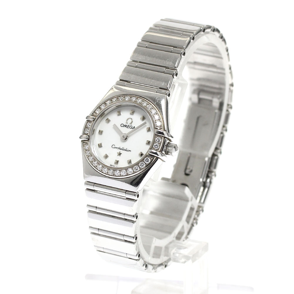 OMEGA Constellation 1465.71 Diamond bezel White shell dial White shell Dial Quartz Ladies Watch_885108