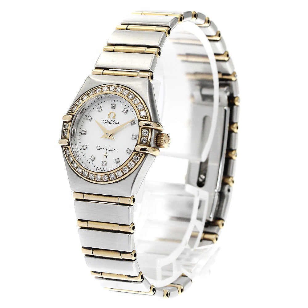 OMEGA Constellation Mini 1267.75 12P diamond bezel full bar Quartz Ladies_885138
