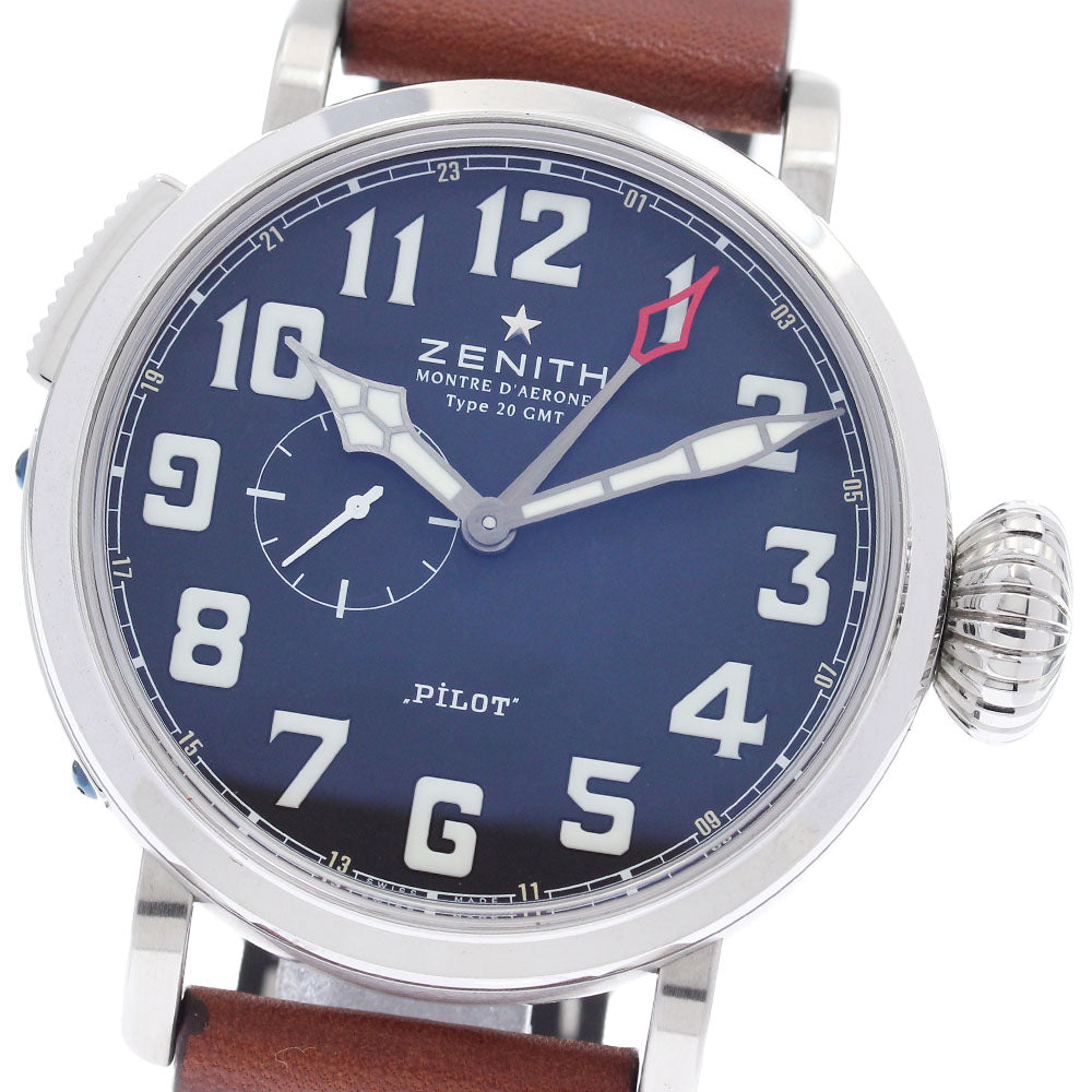 ZENITH Pilot Aeronev type 20 03.2430.693 GMT black Dial AT Men's Watch_885144