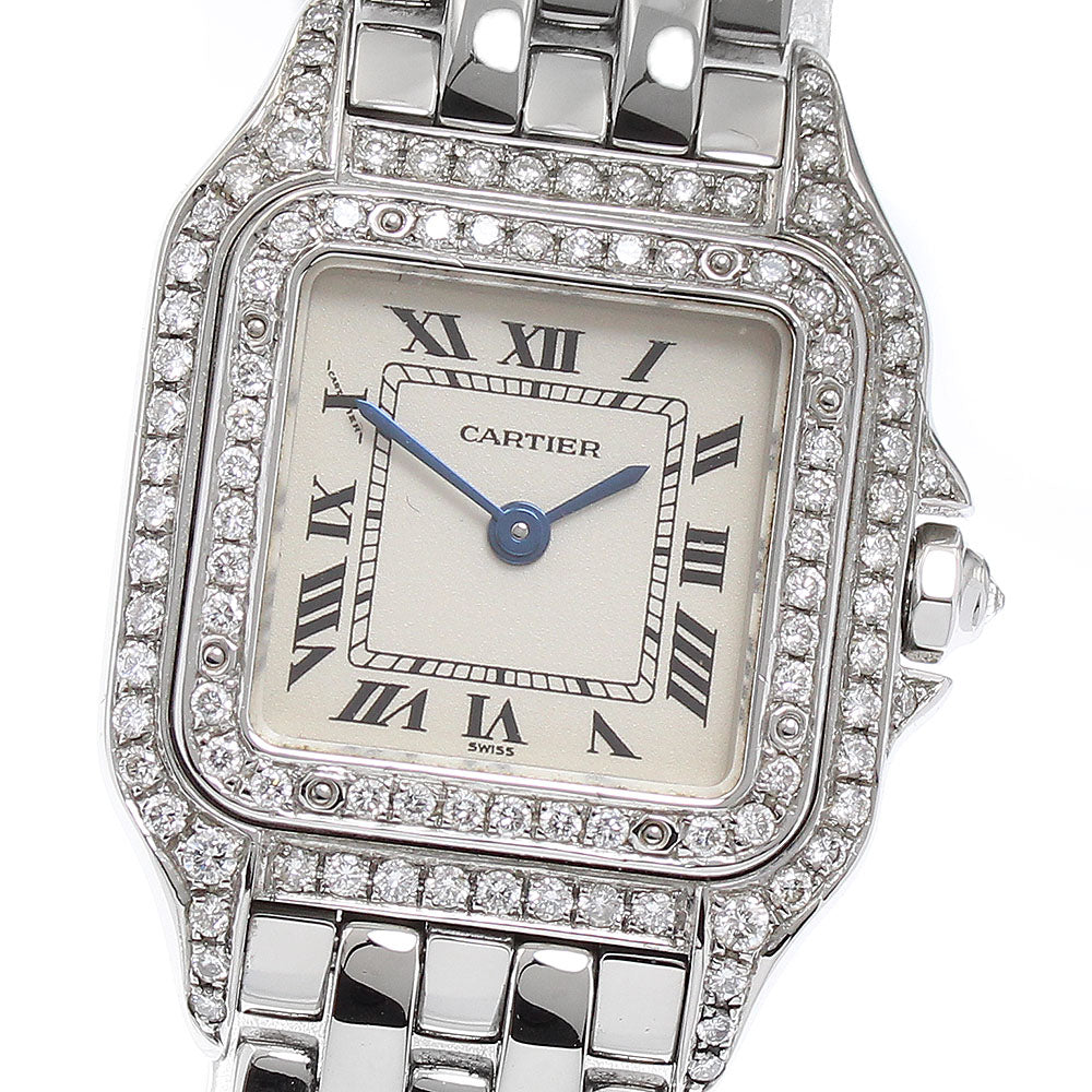 CARTIER PANTHERESM W25033P5 After diamond beige Dial Quartz Ladies Watch_885150