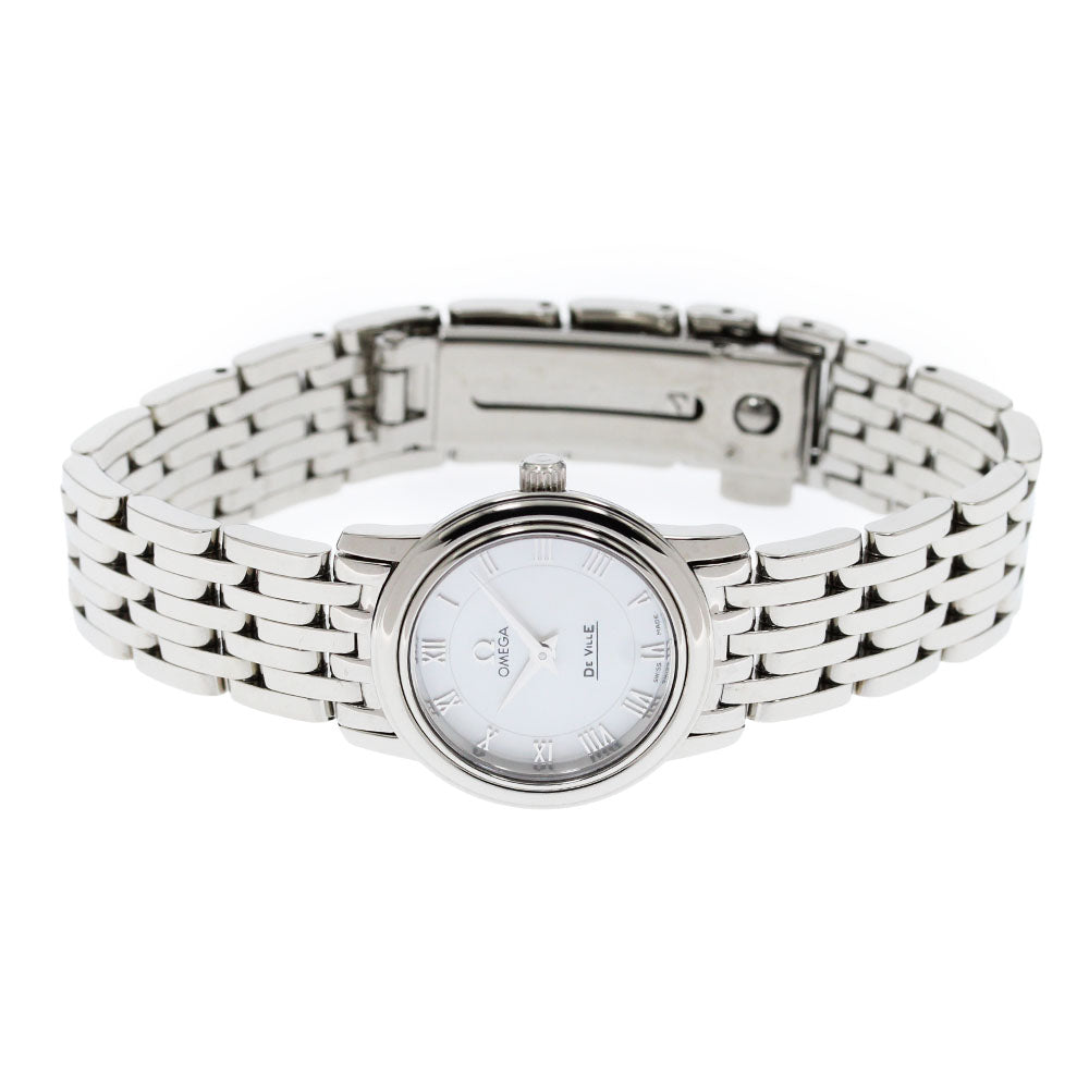 OMEGA De Ville Prestige 4570.71 White shell Dial Quartz Ladies Watch_885164
