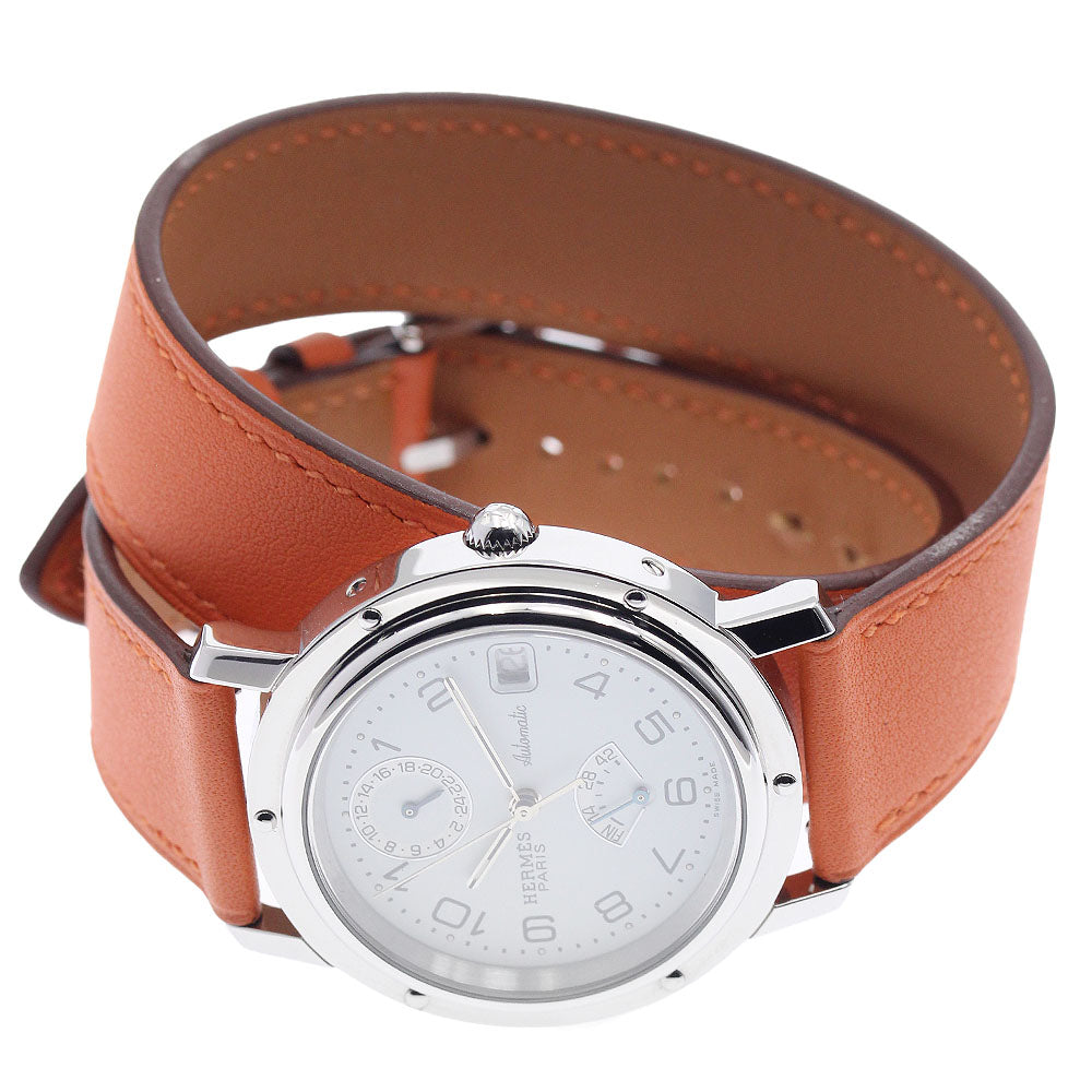 HERMES Clipper CL5.710 Double Tour white Dial Automatic Men's Watch_885168