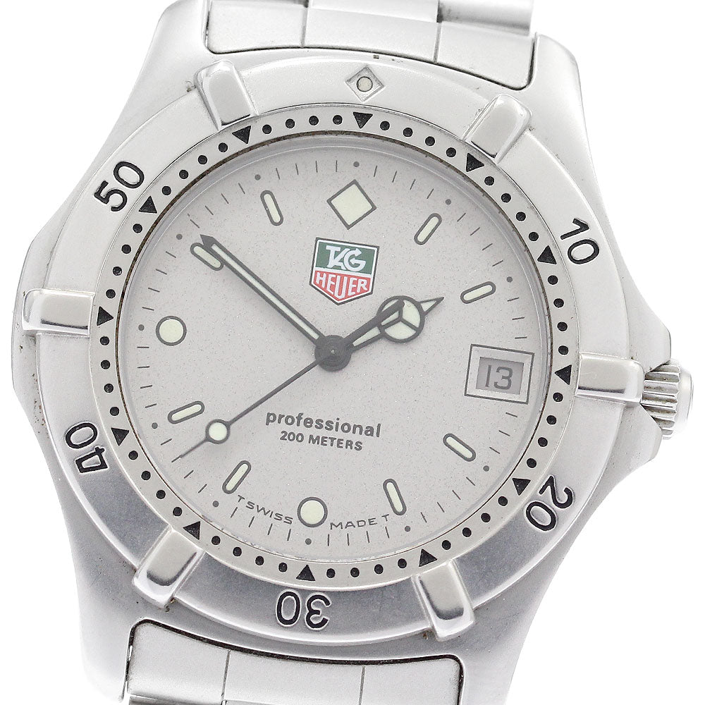TAG HEUER 2000 Series Professional 962.206R Date Silver Dial Quartz Men's_885180