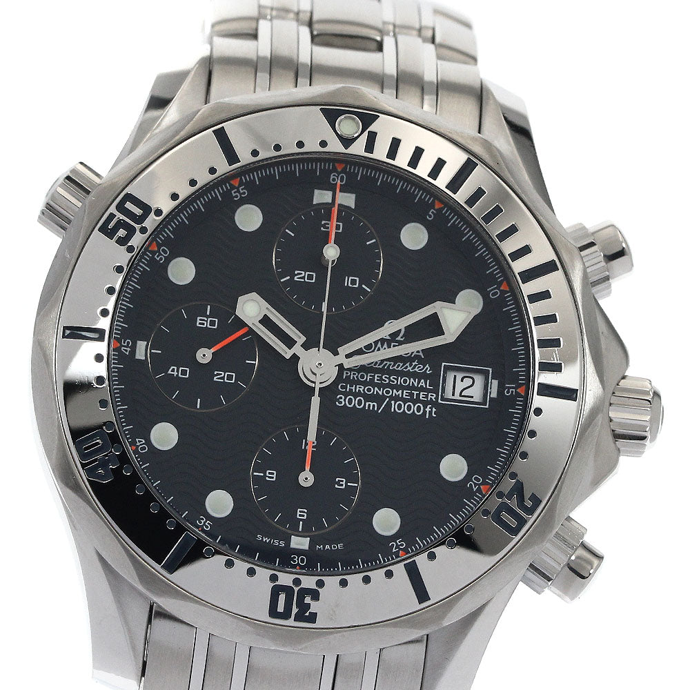 OMEGA Seamaster300 2598.80 Date Chronograph Navy Dial Automatic Men's_885224