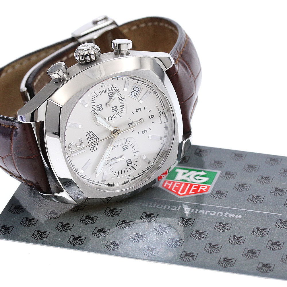 Heuer Monza CR2111.FC6162 Chronograph Silver Dial Automatic Men's Watch_885227