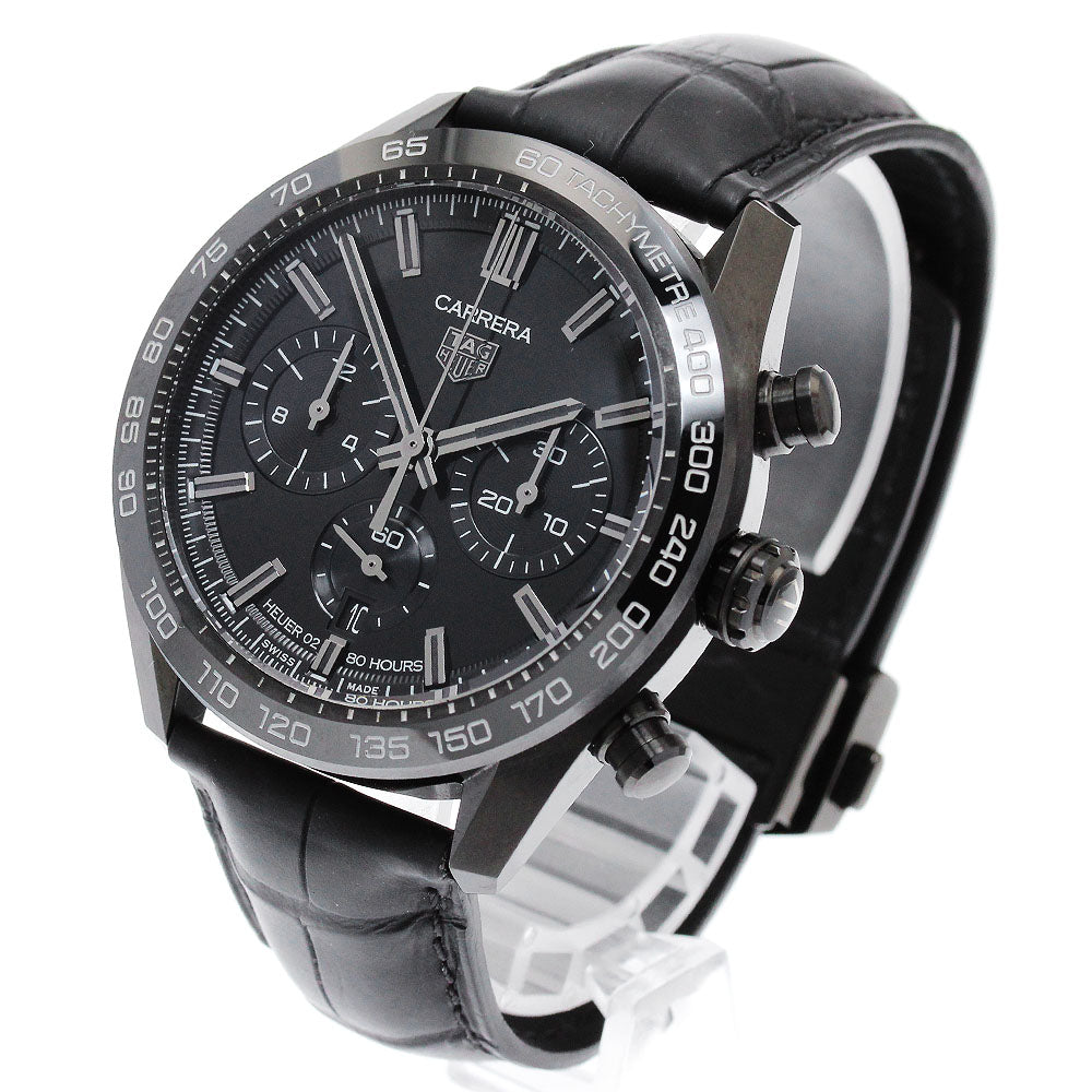 TAG HEUER Carrera Caliber Heuer 02 Japan Black Edition CBN2A1G Limited to 300 black Dial Automatic Men's Watch_885231