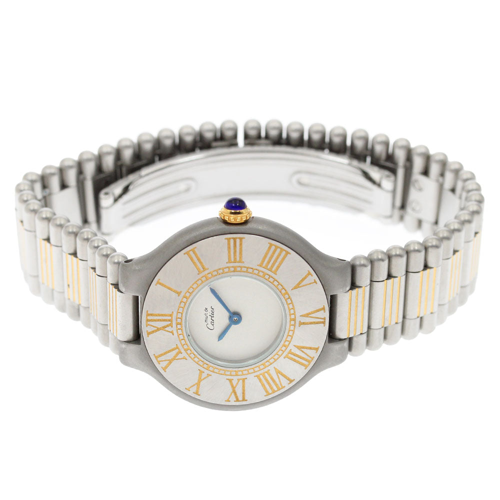 CARTIER Must21 Vantian SM 84090171 beige Dial Quartz Ladies Watch_885235