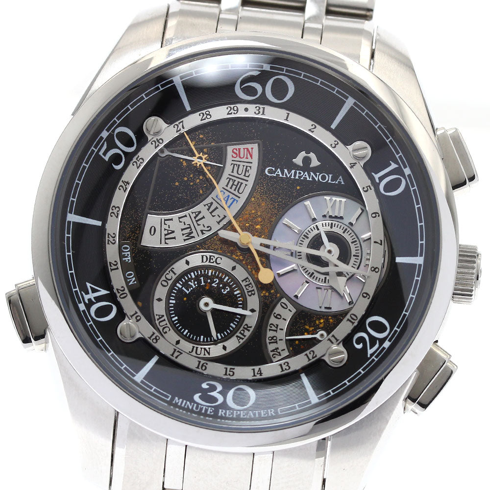 CITIZEN Campanola Hoshi no Yadori CTR57-1171/6765-T011993 Perpetual calendar Black / gold Dial Quartz Men's Watch_885237