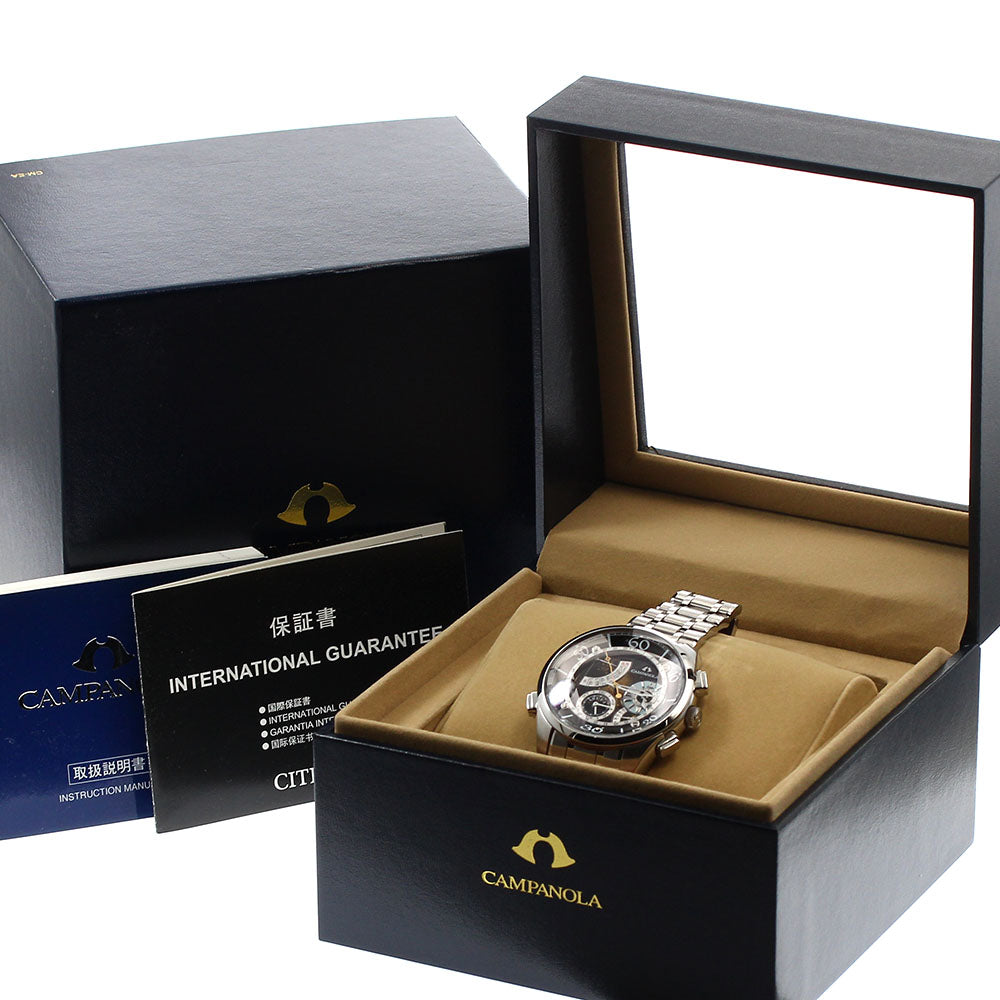 CITIZEN Campanola Hoshi no Yadori CTR57-1171/6765-T011993 Perpetual calendar Black / gold Dial Quartz Men's Watch_885237