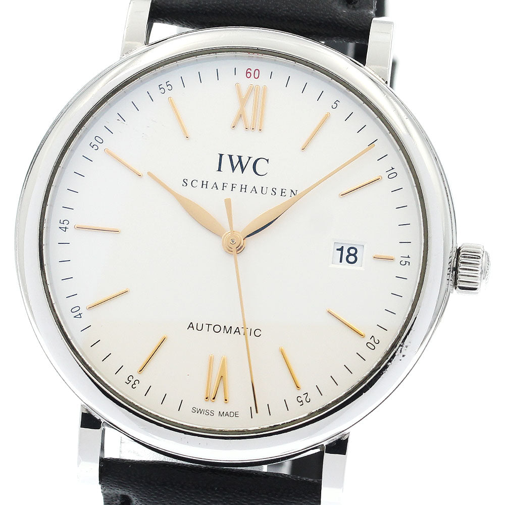 IWC SCHAFFHAUSEN Portofino IW356517 Date beige Dial Automatic Men's Watch_885242