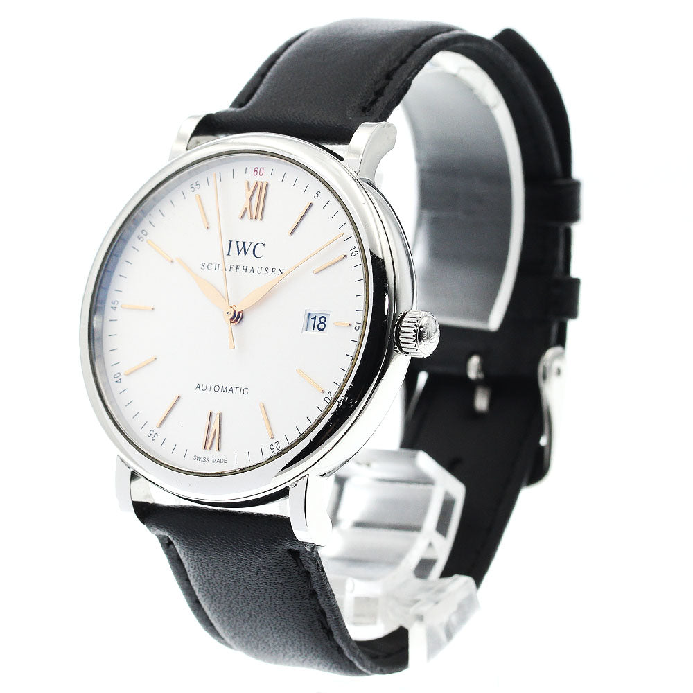 IWC SCHAFFHAUSEN Portofino IW356517 Date beige Dial Automatic Men's Watch_885242