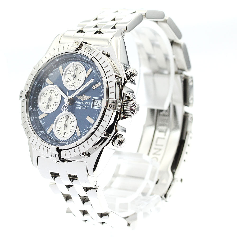 BREITLING Chronomat A13050.1 Chronograph Navy Dial Automatic Men's Watch_885345