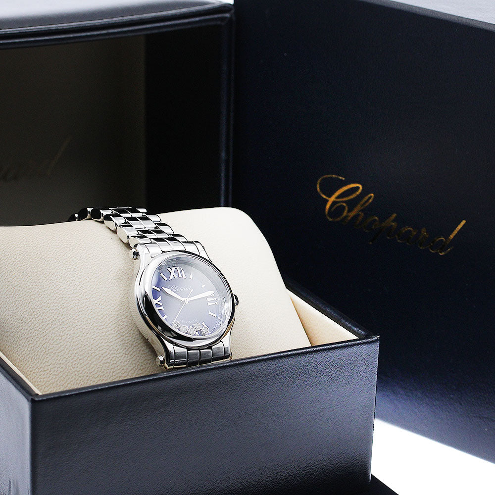 Chopard Happy sports 278573-3017 5PDiamond Navy Dial Automatic Ladies_885346