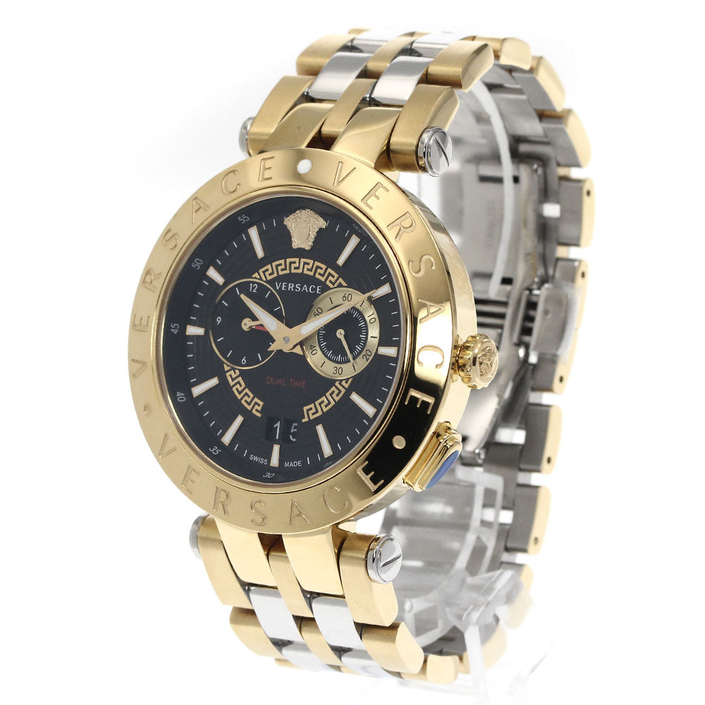 VERSACE V race VEBV00519 Dual time black Dial Quartz Men's Watch_885350