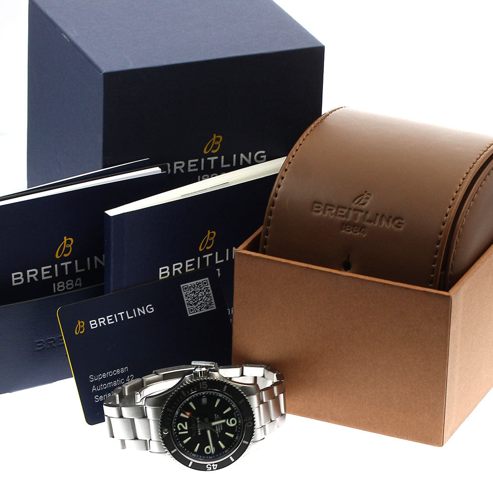 BREITLING Super Ocean 42 A17366 Date black Dial Automatic Men's Watch_885371