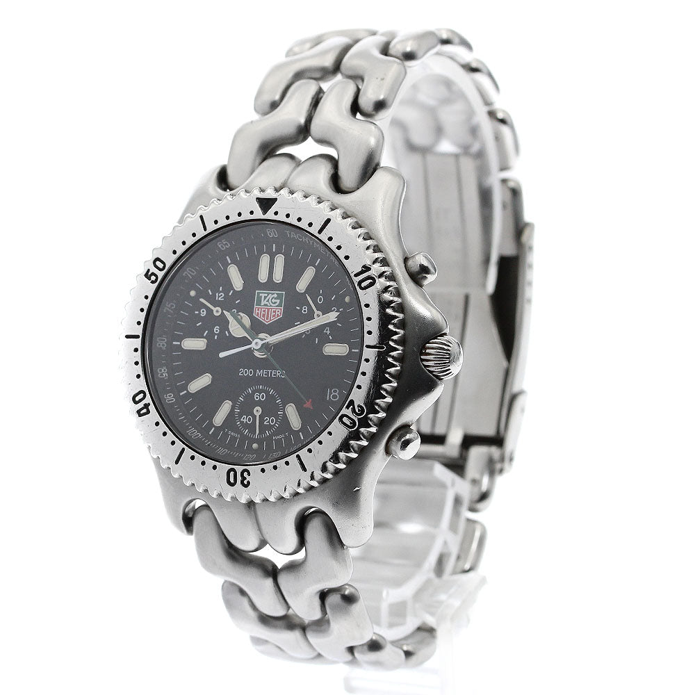 TAG HEUER S/el S39.306M Chronograph Date black Dial Quartz Men's Watch_885377