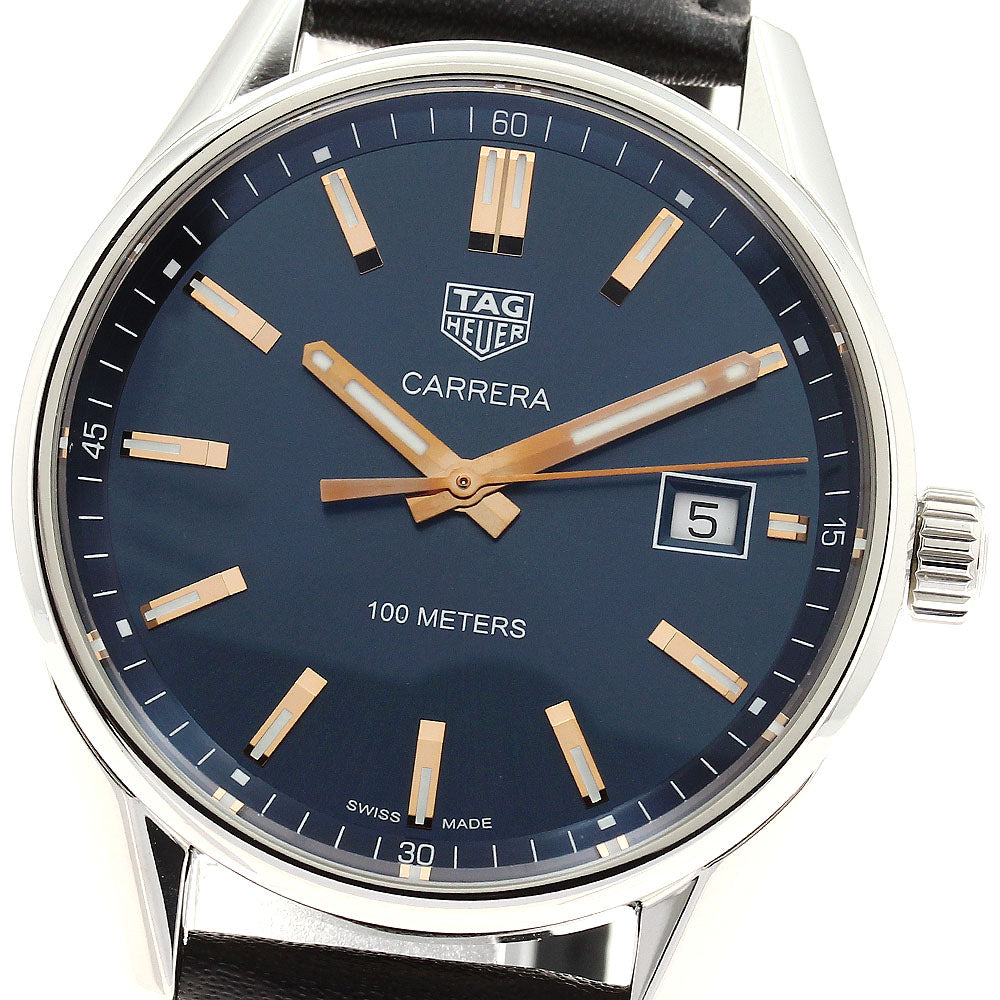 TAG HEUER Carrera WAR1112 Date Navy Dial Quartz Men's Watch_885383
