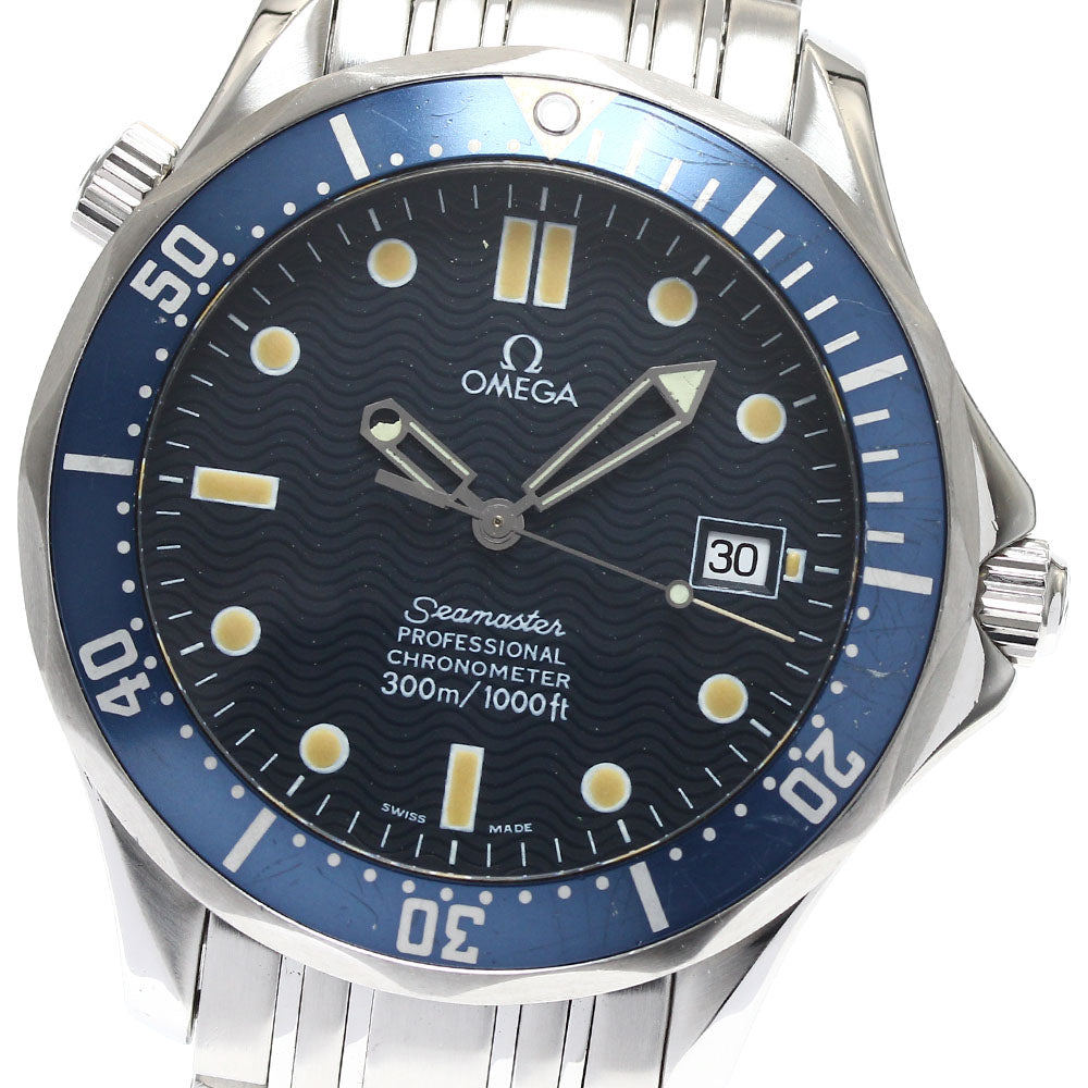 OMEGA Seamaster300 2531.80 Date Navy Dial Automatic Men's Watch_885424