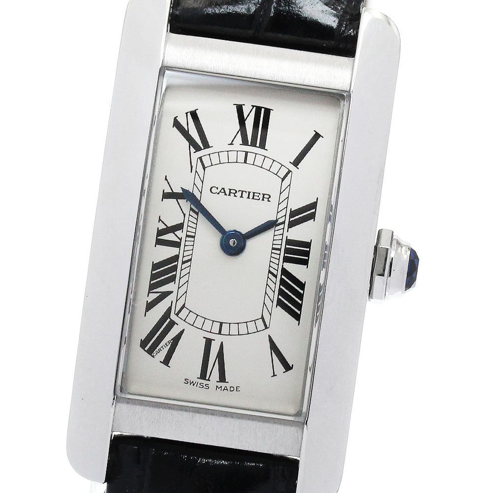 CARTIER Tank AmericanSM WSTA0016 Silver Dial Quartz Ladies Watch_885431