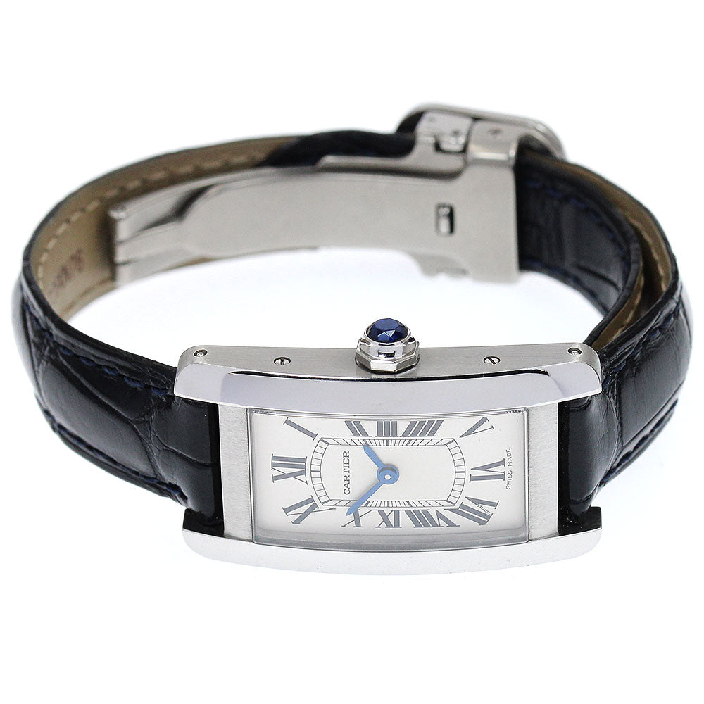 CARTIER Tank AmericanSM WSTA0016 Silver Dial Quartz Ladies Watch_885431