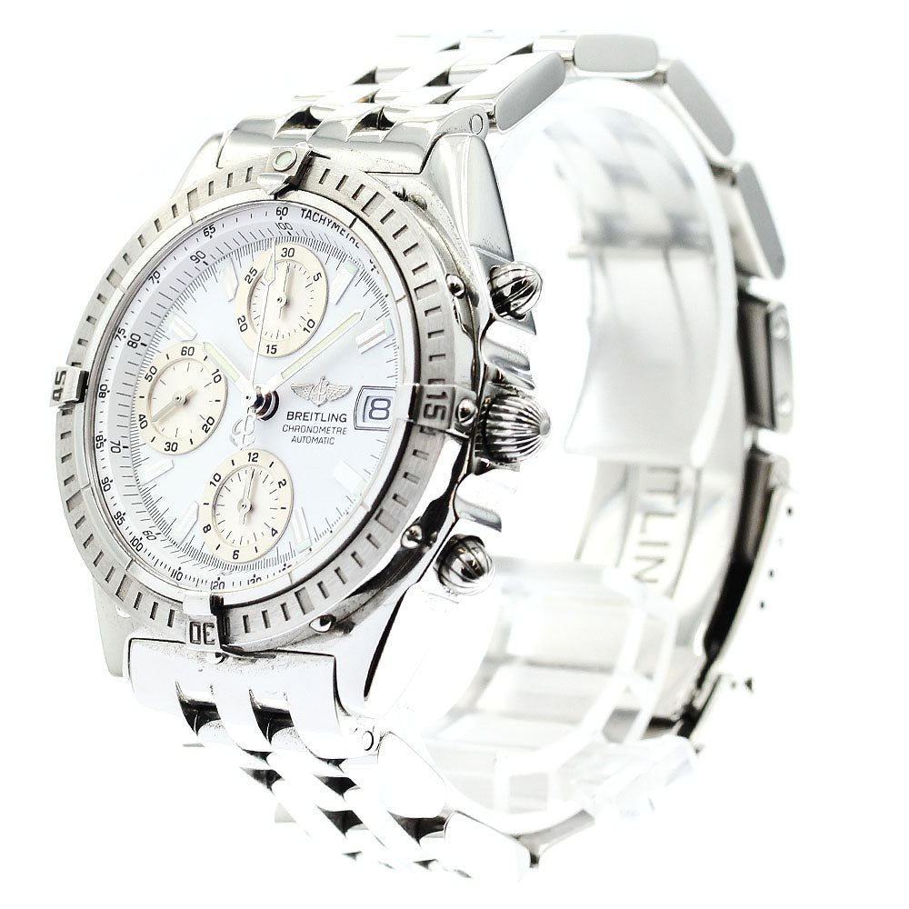 BREITLING Chronomat A13352 Date white Dial Automatic Men's Watch_885440