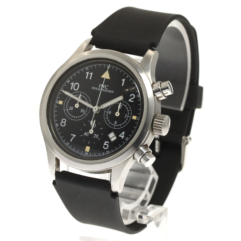 IWC SCHAFFHAUSEN Freeger IW374101 Chronograph black Dial Quartz Men's Watch_885442