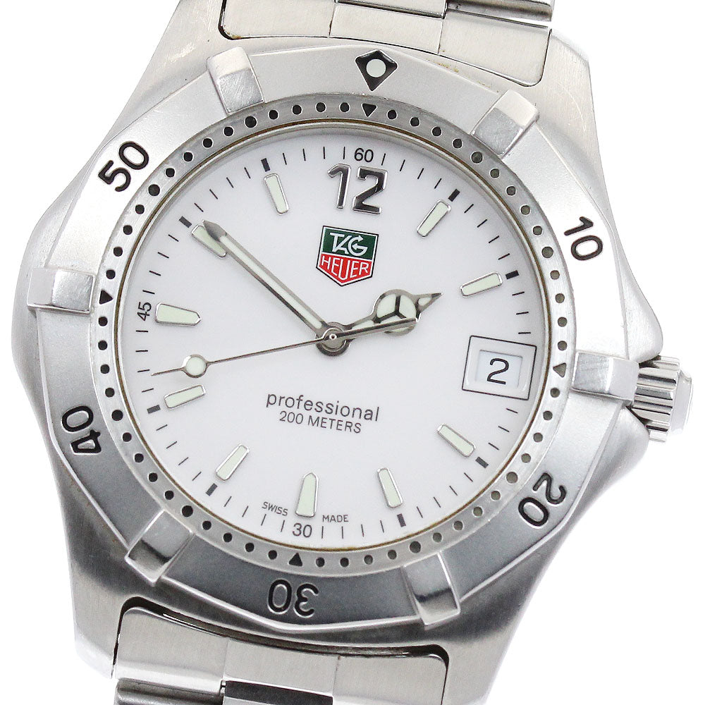 TAG HEUER Professional 200M WK1111-1 Date white Dial Quartz Men's Watch_885453