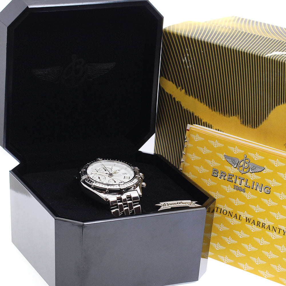 BREITLING Crosswind A13355 Chronograph white Dial Automatic Men's Watch_885460