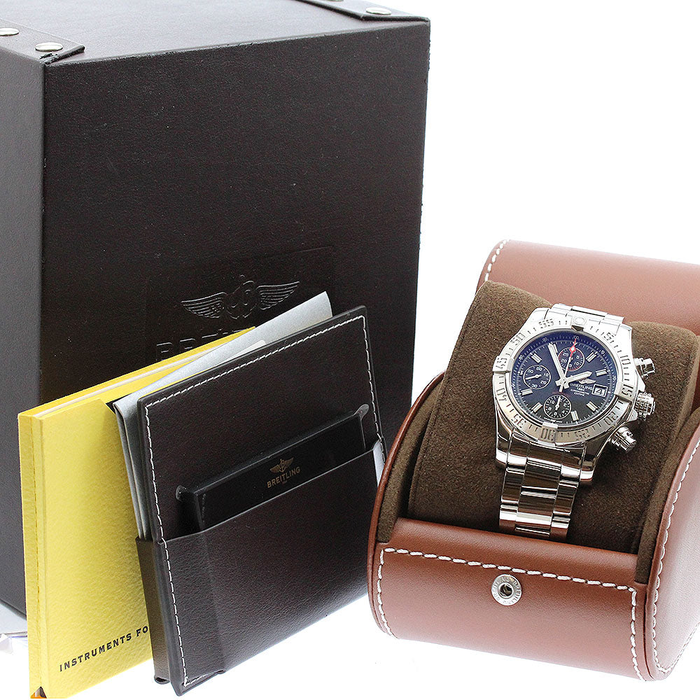 BREITLING Avenger II A13381 Chronograph Black Dial Automatic Men's Watch_885462