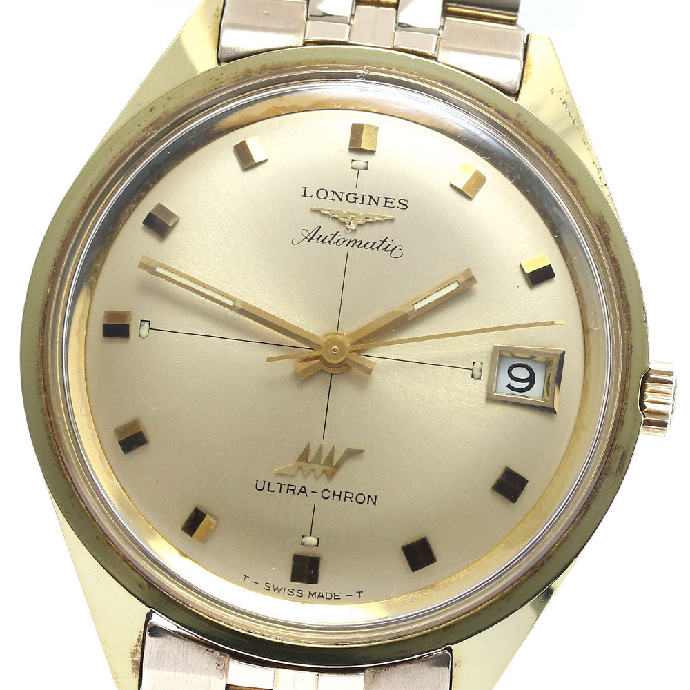 LONGINES Ultracron Cal.431 Date gold Dial Automatic Men's Watch_885474