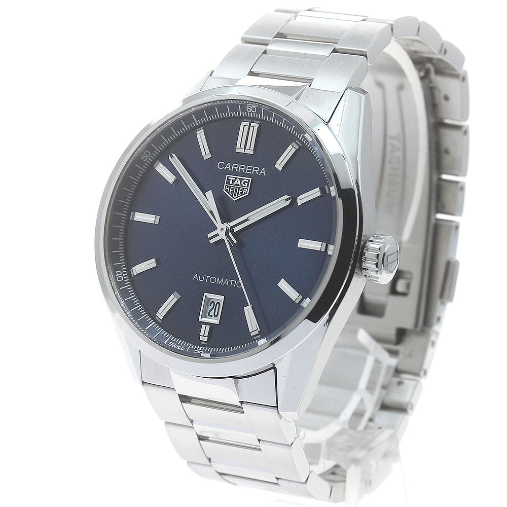 TAG HEUER Carrera Calibre 5 WBN2112 Date Navy Dial Automatic Men's Watch_885492
