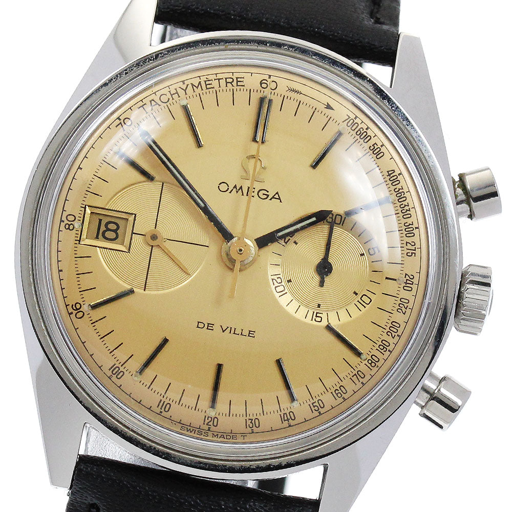 OMEGA De Ville 146.017 Chronograph cal.930 gold Dial Hand Winding Men's_885496