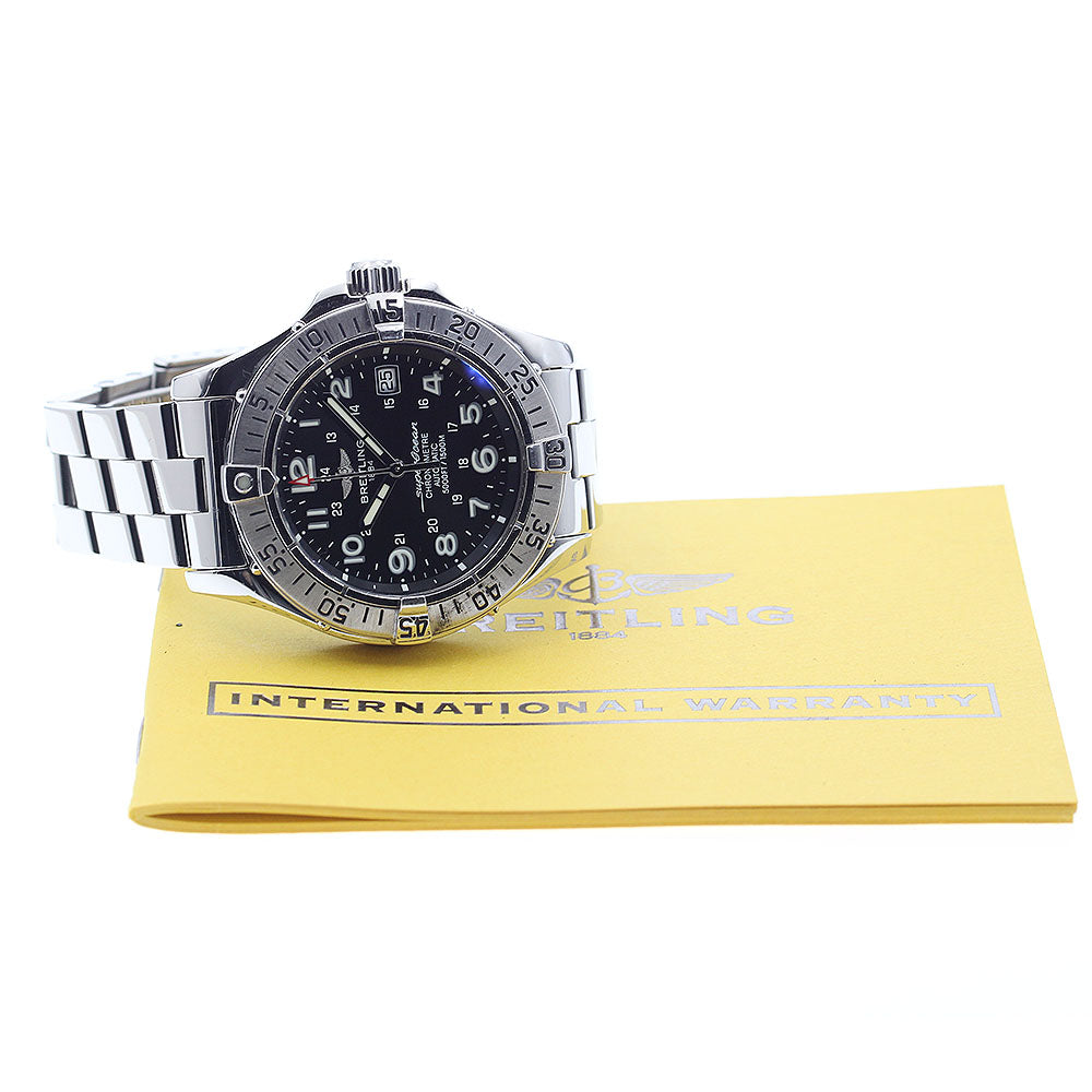 BREITLING Super Ocean A17360 Date black Dial Automatic Men's Watch_885497