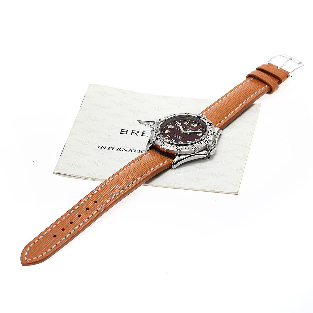 BREITLING Colt A17035 Date Bordeaux Dial Automatic Men's Watch_885503