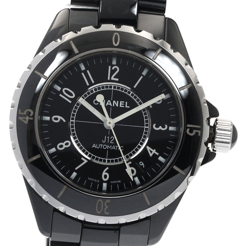 CHANEL J12 H0685 Black Ceramic 38MM Date black Dial Automatic Men's Watch_885508