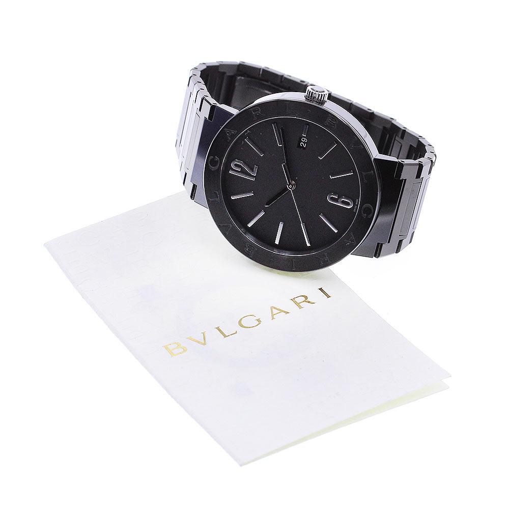 BVLGARI BVLGARIBVLGARI BB41S/103540 DLC black Dial Automatic Men's Watch_885512