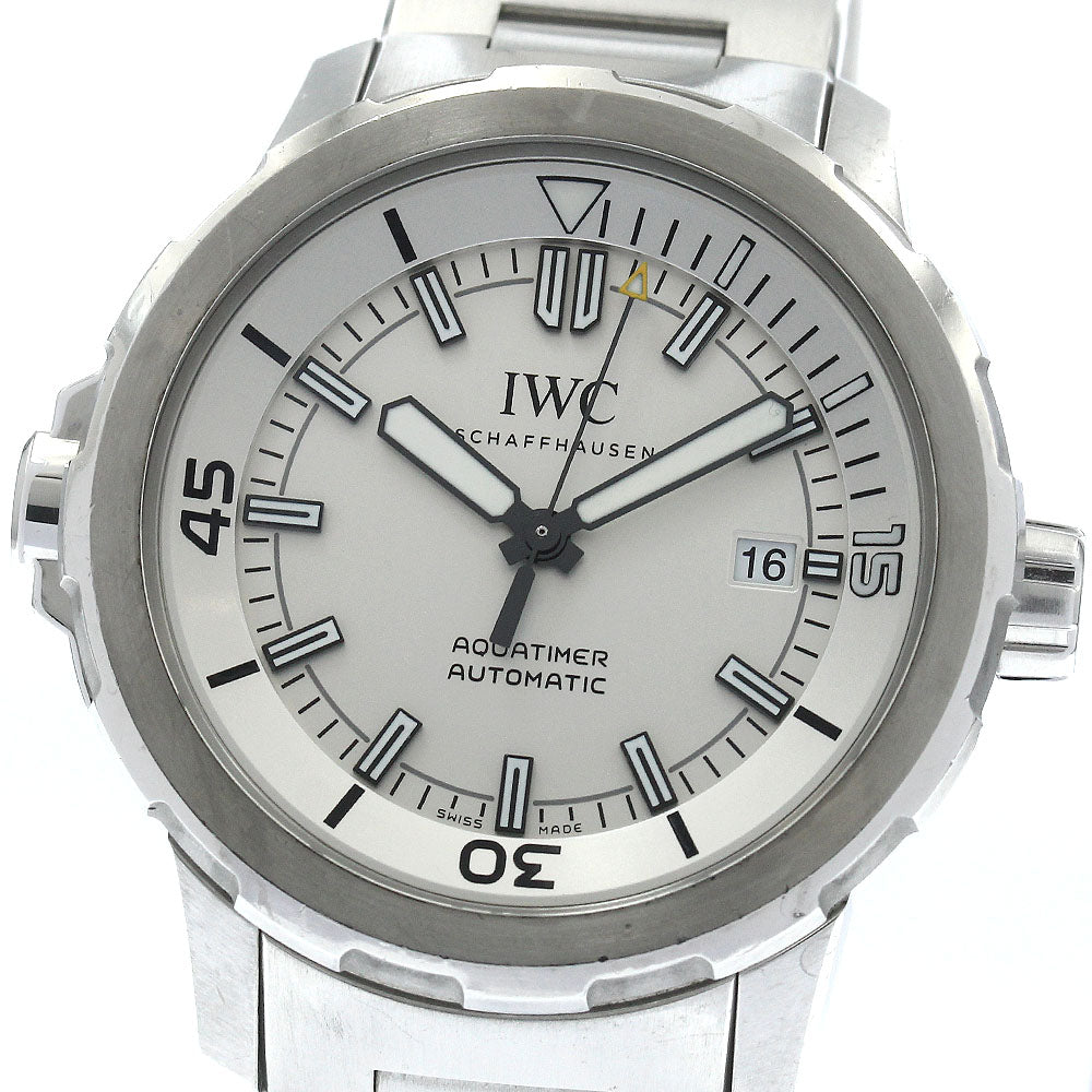IWC SCHAFFHAUSEN Aqua timer IW329004 Silver Dial Automatic Men's Watch_885513
