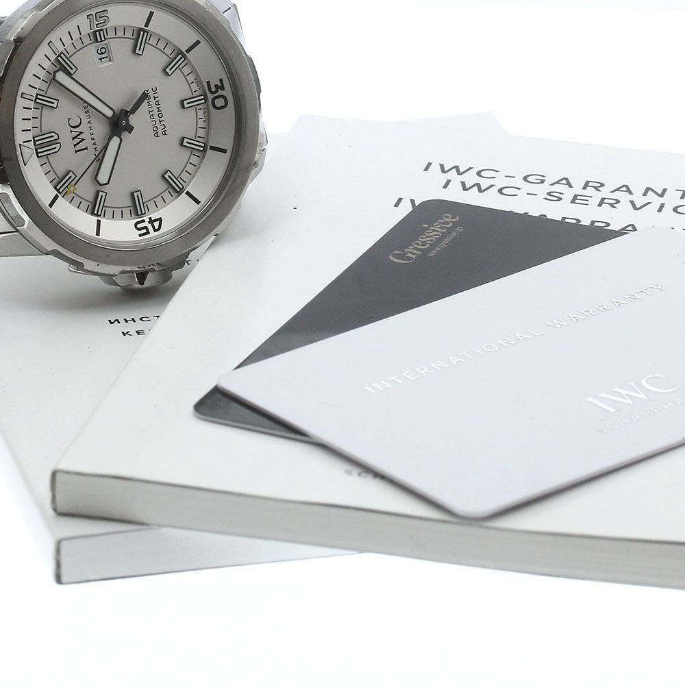 IWC SCHAFFHAUSEN Aqua timer IW329004 Silver Dial Automatic Men's Watch_885513