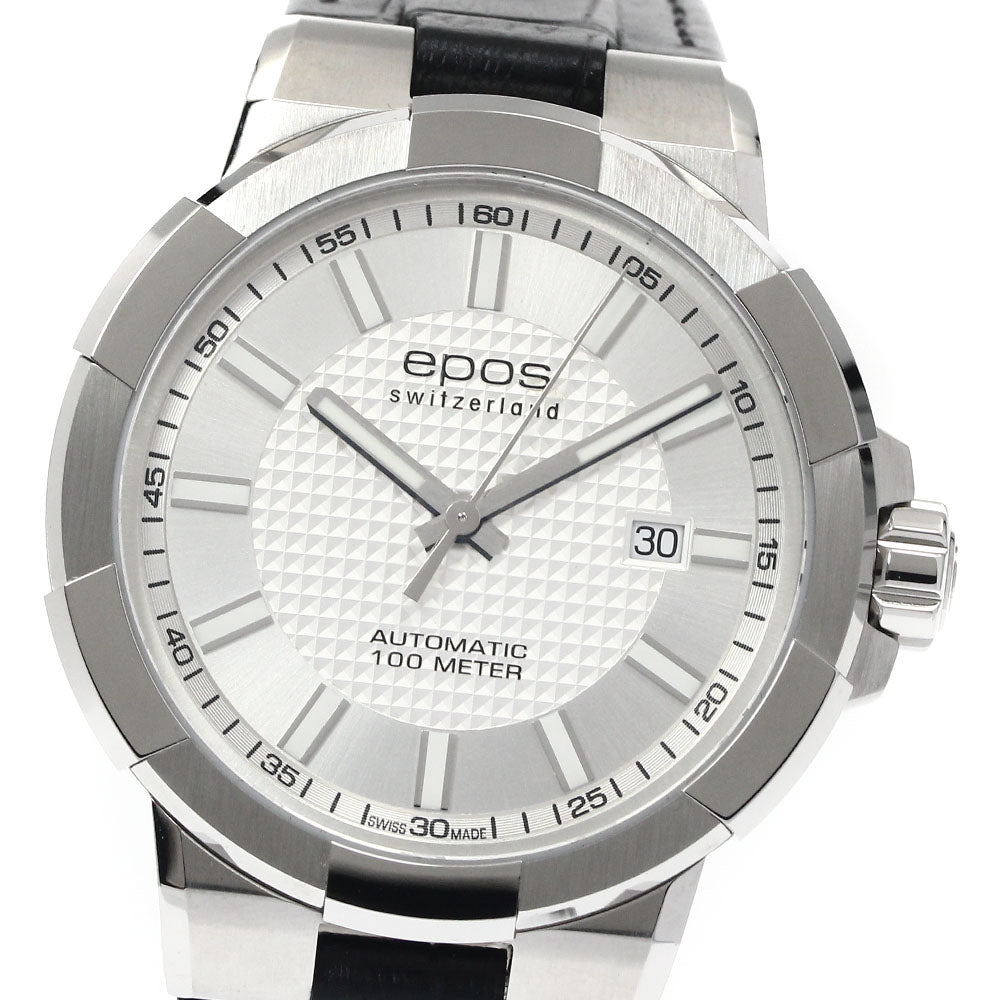 EPOS Sportive 3443BK Date Silver Dial Automatic Men's Watch_885517