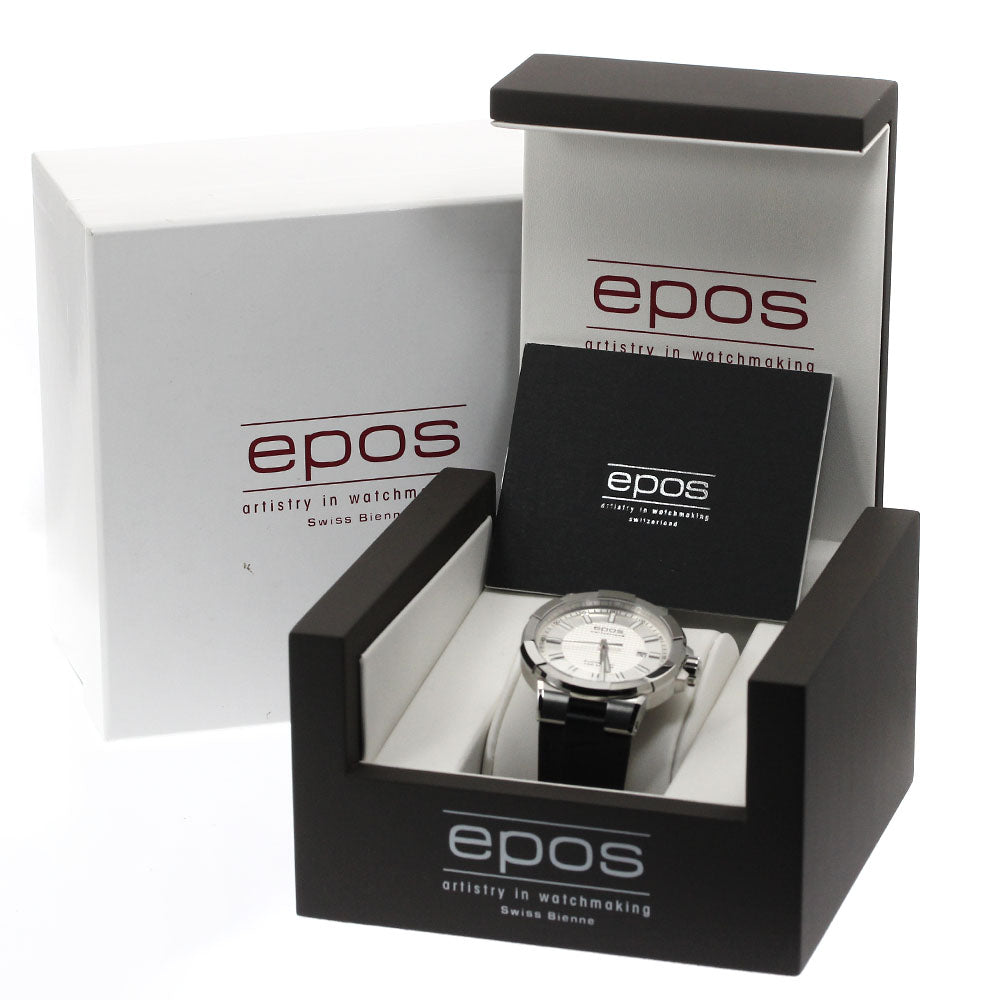 EPOS Sportive 3443BK Date Silver Dial Automatic Men's Watch_885517