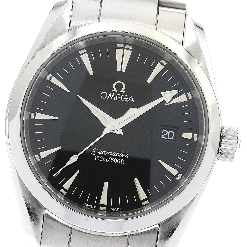 OMEGA Seamaster Aqua Terra 2518.50 Date black Dial Quartz Boy's Watch_885520