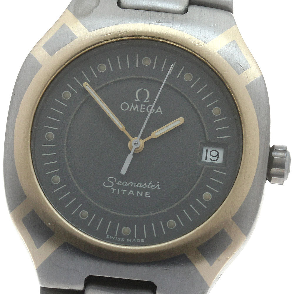 OMEGA Seamaster Polaris Date gray Dial Quartz Men's Watch_885839