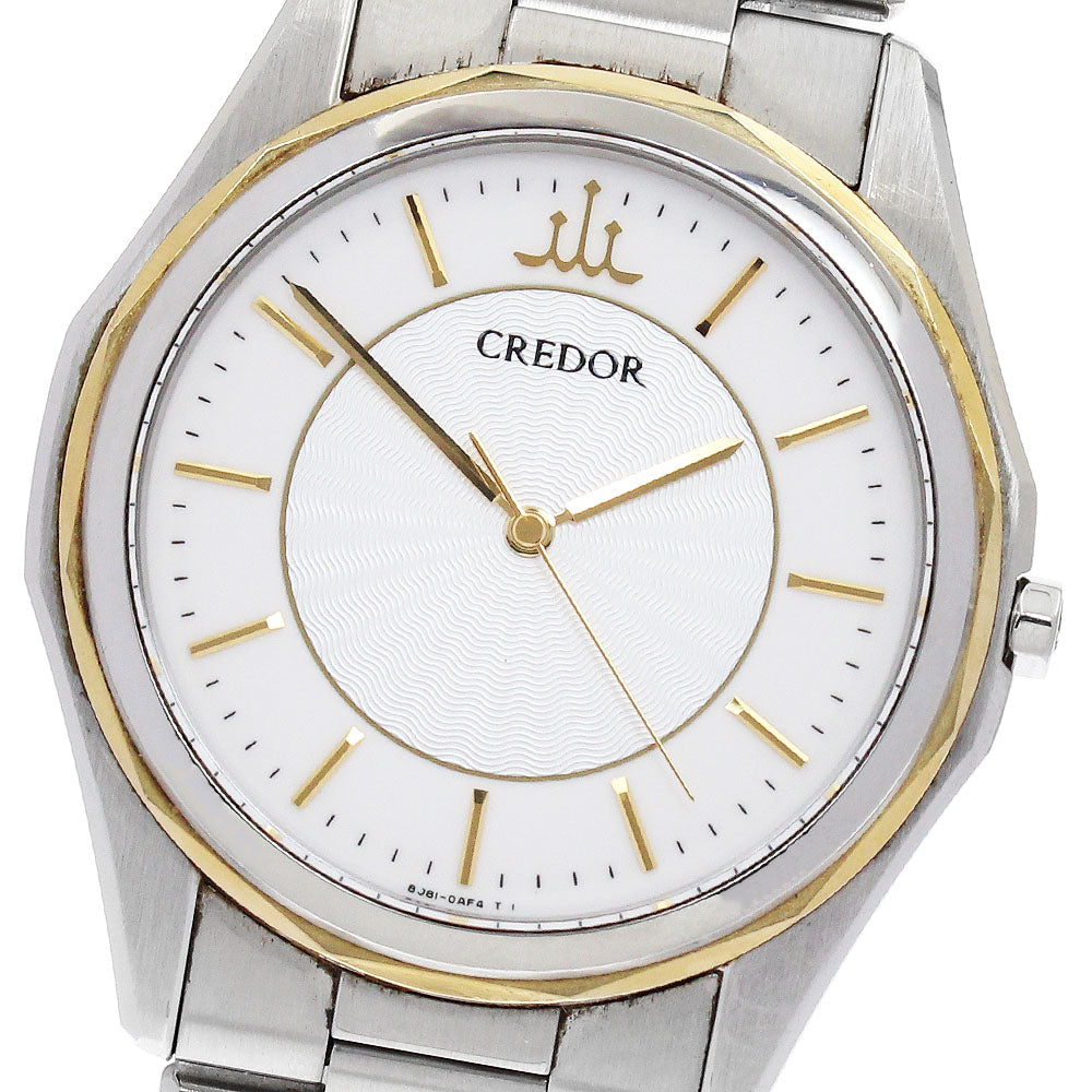 SEIKO CREDOR SIGNO GCAR042/8J81-0AF0 Silver Dial Quartz Men's Watch_885851