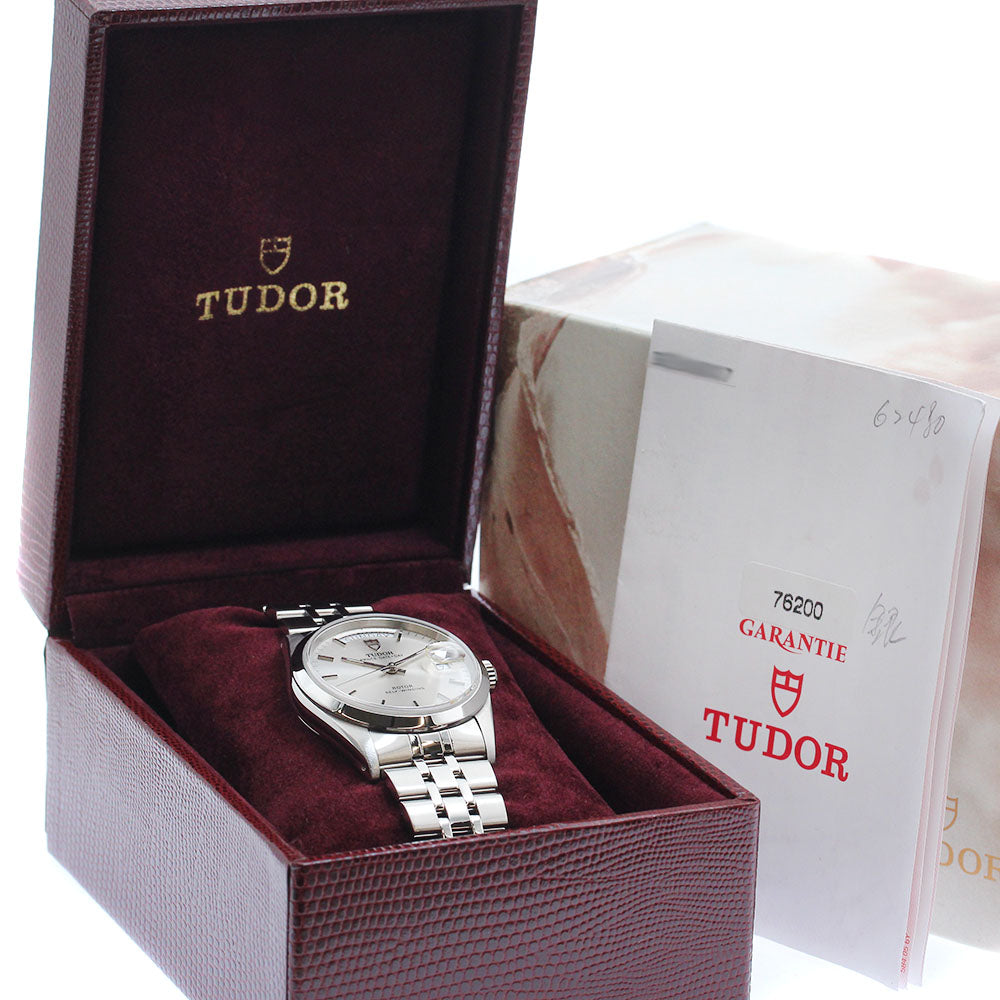 TUDOR Prince Date Day 76200 Silver Dial Automatic Boy's Watch_885854