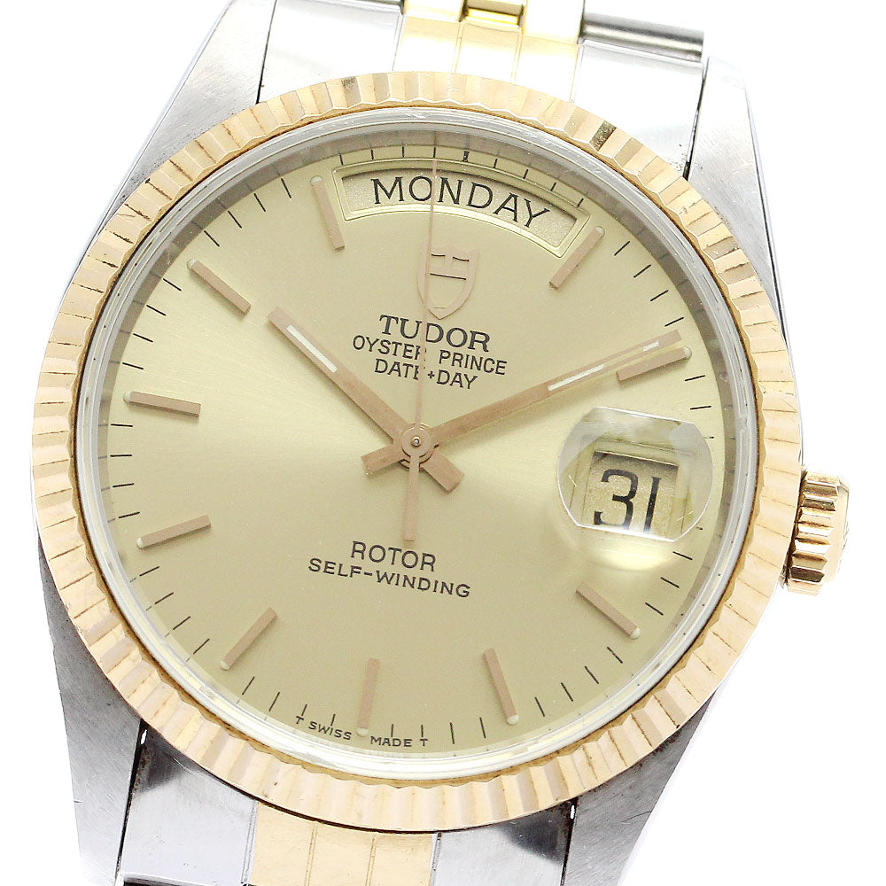 TUDOR Oyster Prince Date Day 76213 gold Dial Automatic Men's Watch_885869