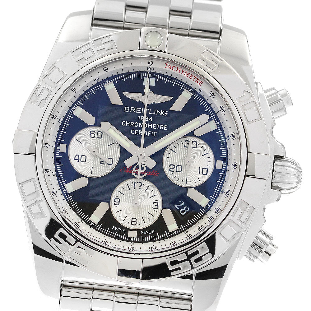 BREITLING Chronomat 44 AB0110 Date black Dial Automatic Men's Watch_885890