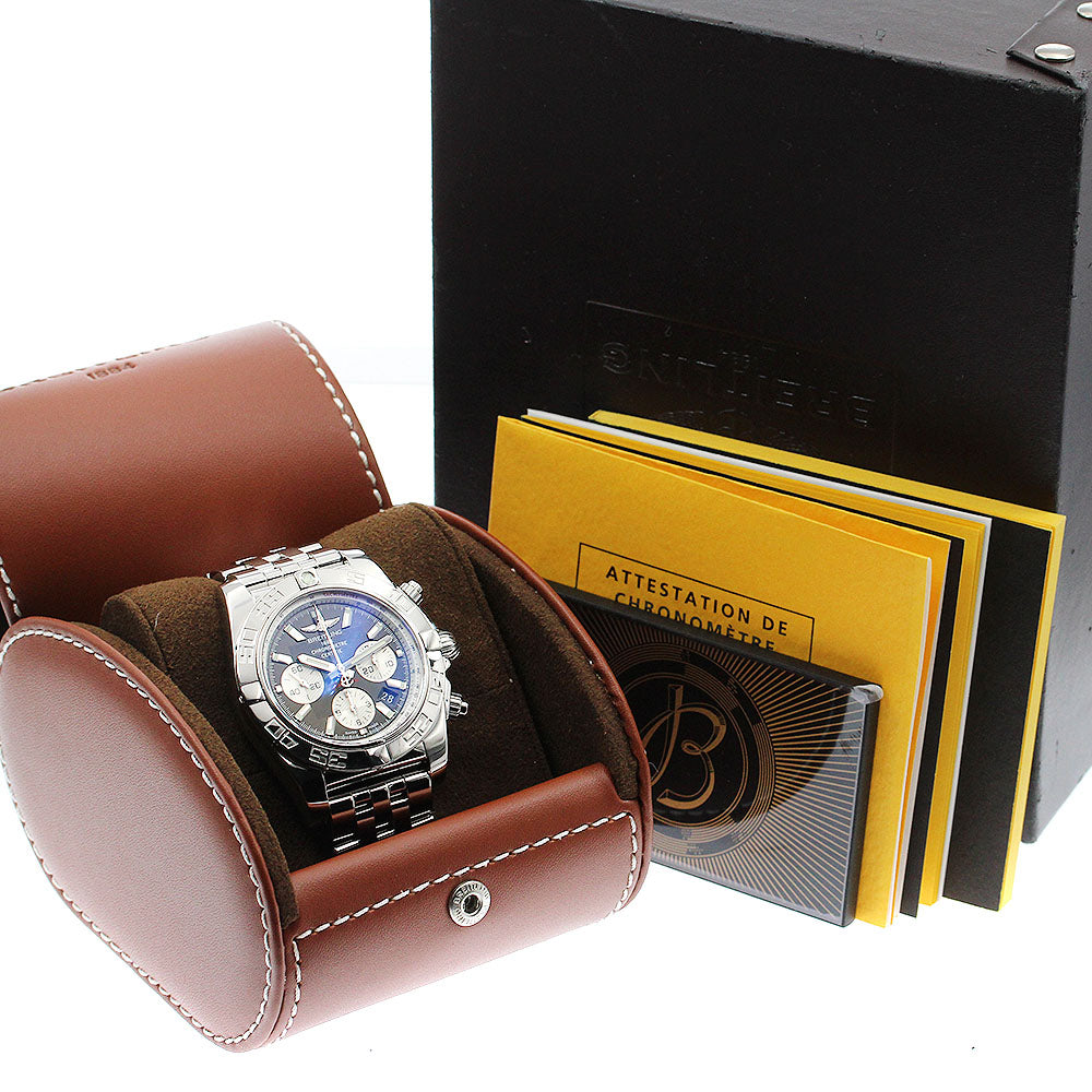 BREITLING Chronomat 44 AB0110 Date black Dial Automatic Men's Watch_885890